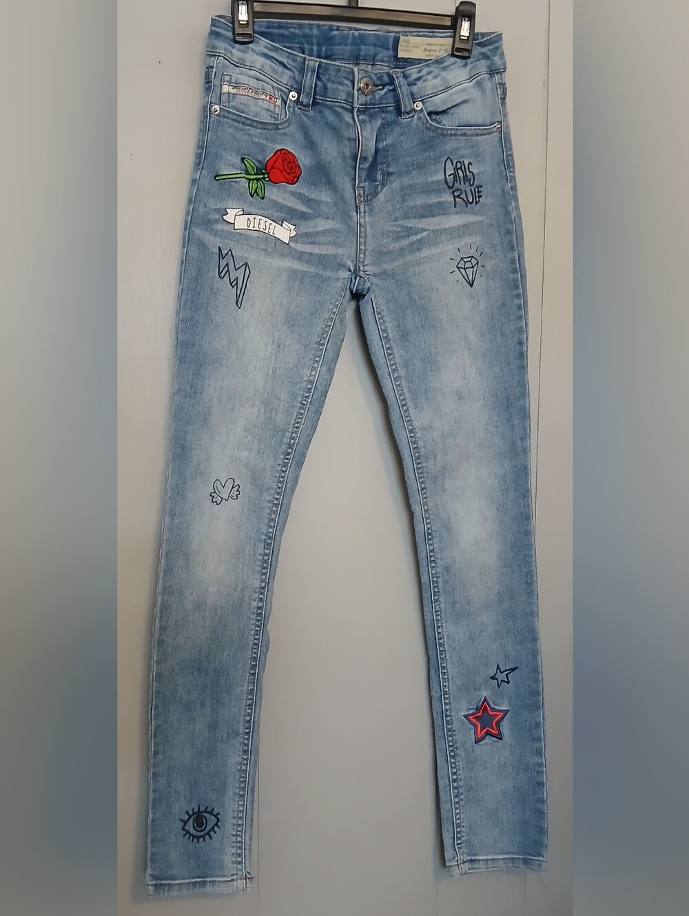Diesel Girls Size 12 Skinny Jeans